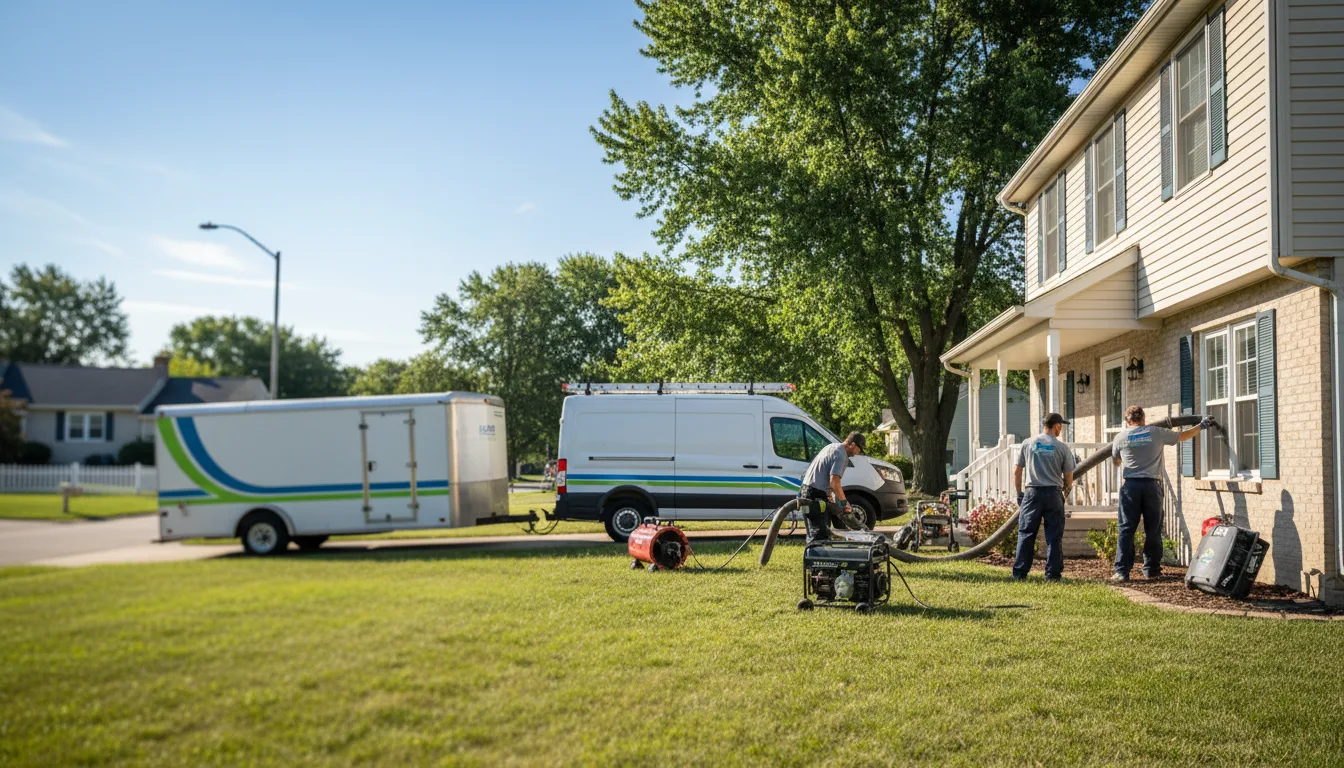 Flooded Basement Restoration And Cleanup With Repair in Winslow, IL near me